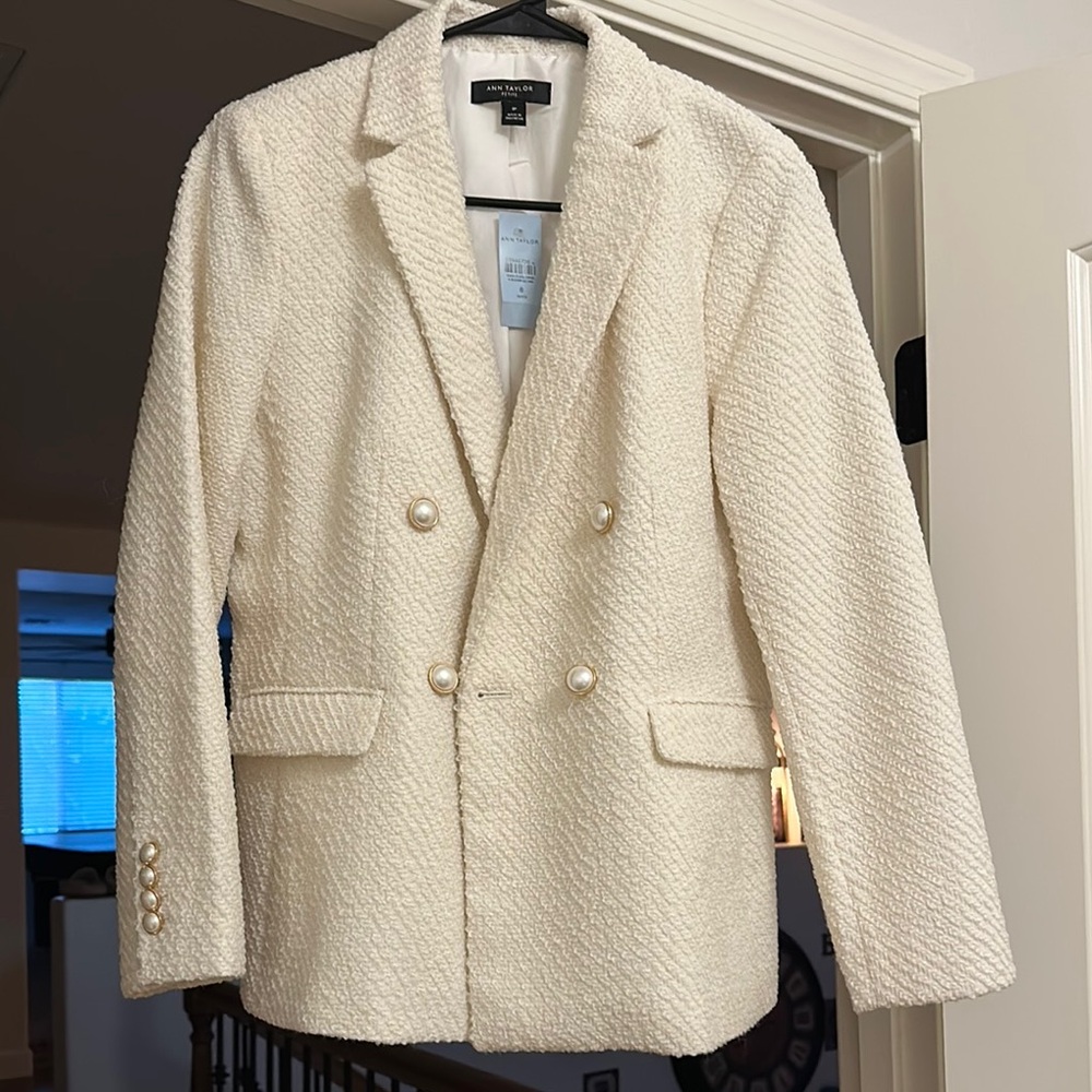 Calvin Klein Cream Textured Jacket